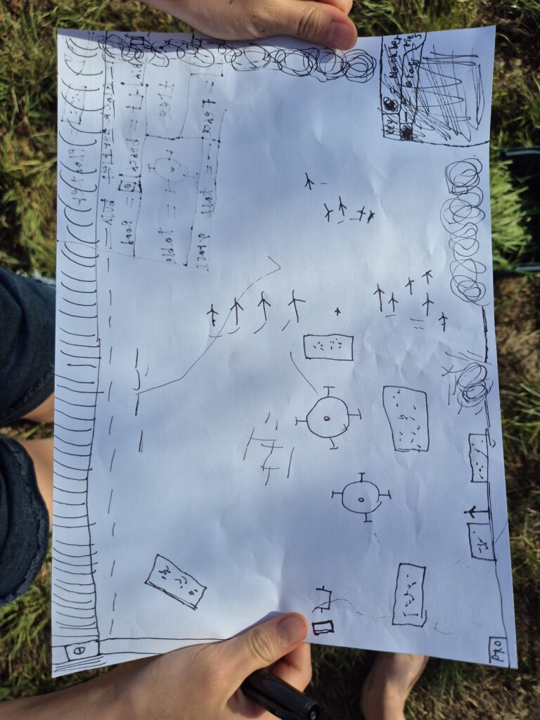 A map of the bit of common land near the house
